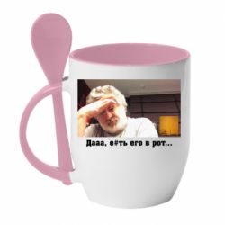 Чашка с ложкой Коломойский - PrintSalon