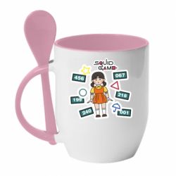 Чашка з ложкою Красный свет зеленый свет - PrintSalon