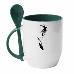 Чашка с ложкой Kurosaki Ichigo - PrintSalon