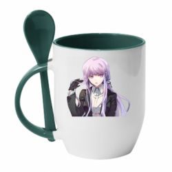Чашка с ложкой Kyoko Kirigiri art - PrintSalon