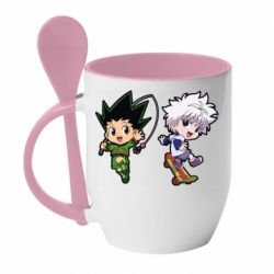 Чашка с ложкой Little Hunter x Hunter - PrintSalon