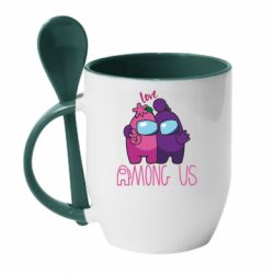 Чашка с ложкой Love is Among Us - PrintSalon