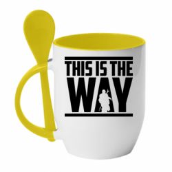 Чашка з ложкою Mandalorian This Is The Way - PrintSalon