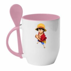 Чашка с ложкой Манки Д. Луффи - PrintSalon