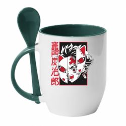 Чашка с ложкой Masked Tangio - PrintSalon