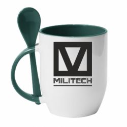 Чашка с ложкой Militech - PrintSalon