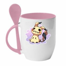 Чашка с ложкой Мимикью - PrintSalon