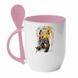 Чашка с ложкой Миса - PrintSalon