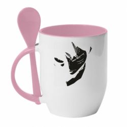 Чашка с ложкой Monkey Dee Luffy - PrintSalon