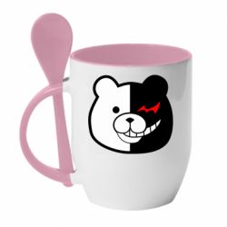 Чашка з ложкою Monomishka portrait - PrintSalon