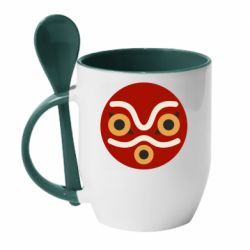 Чашка с ложкой Mononoke mask - PrintSalon