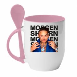 Чашка с ложкой Morgenshtern - PrintSalon