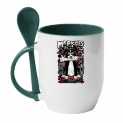 Чашка с ложкой Mr pickles the dog - PrintSalon