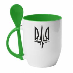 Чашка с ложкой Нато в хату - PrintSalon