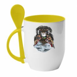 Чашка с ложкой Нептун утопит твой корабль
