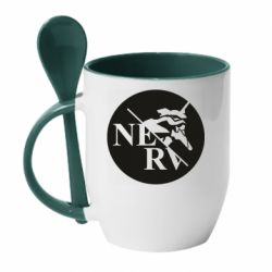 Чашка з ложкою Nerv - PrintSalon