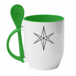 Чашка с ложкой New logo - PrintSalon