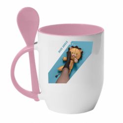 Чашка з ложкою Nice angle - PrintSalon