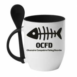 Чашка с ложкой OCFD - PrintSalon