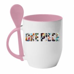 Чашка з ложкою One Piece Team - PrintSalon