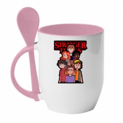 Чашка с ложкой ОСД Друзья вместе - PrintSalon