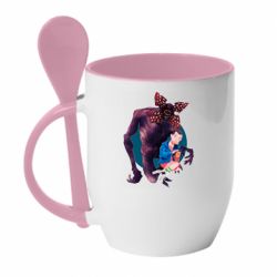 Чашка с ложкой ОСД Одиннадцать и Демогоргон - PrintSalon