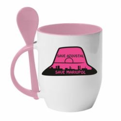 Чашка з ложкою Панама Калуша - PrintSalon