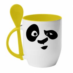 Чашка с ложкой Panda Po - PrintSalon