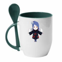 Чашка з ложкою Paper angel Konan - PrintSalon