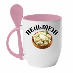 Чашка с ложкой Пельмени - PrintSalon