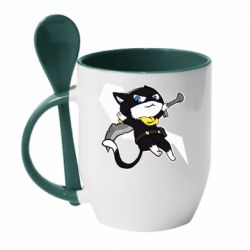 Чашка с ложкой Persona 5 Morgana - PrintSalon