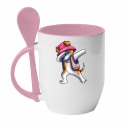 Чашка с ложкой Пес Патрон фанат Калуша - PrintSalon