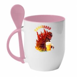 Чашка з ложкою Pivozilla - PrintSalon