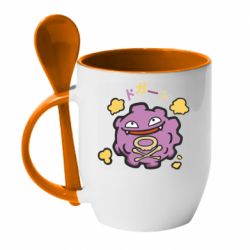 Чашка с ложкой Pokemon Koffing - PrintSalon