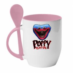 Чашка с ложкой Поппи Время Играть - PrintSalon