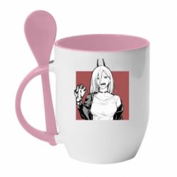 Чашка з ложкою Power art - PrintSalon