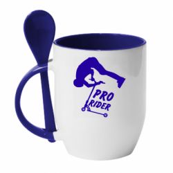 Чашка с ложкой Pro Rider - PrintSalon