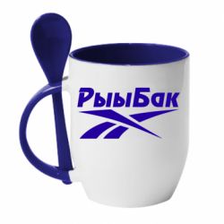 Чашка з ложкою Reebok РыыБак - PrintSalon