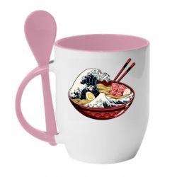 Чашка с ложкой Remen Wave - PrintSalon