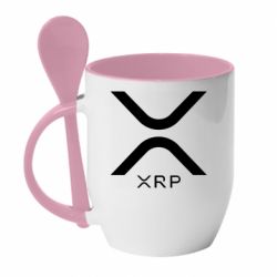 Чашка с ложкой Ripple XRP - PrintSalon