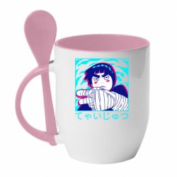 Чашка з ложкою Rock Lee Naruto - PrintSalon