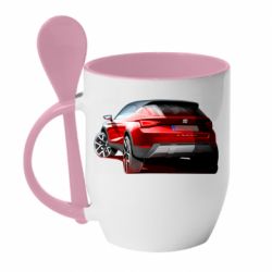 Чашка с ложкой Seat Arona - PrintSalon