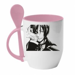 Чашка с ложкой Sebastian - PrintSalon
