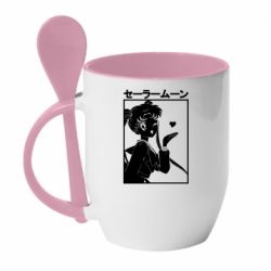 Чашка с ложкой Сейлормун - PrintSalon