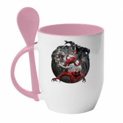 Чашка з ложкою Сімбіоти і людина павук - PrintSalon