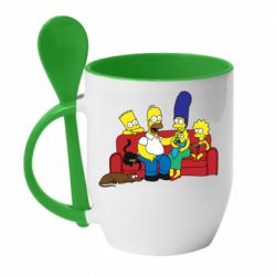 Чашка с ложкой Simpsons At Home - PrintSalon