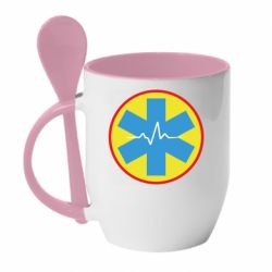 Чашка с ложкой Скорая помощь - PrintSalon