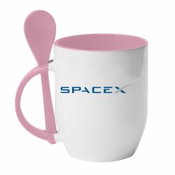 Чашка с ложкой SpaceX - PrintSalon