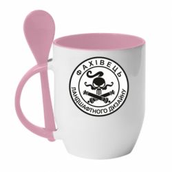 Чашка с ложкой Специалист ландшафтного дизайна - PrintSalon