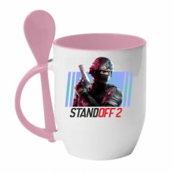 Чашка с ложкой Стендофф 2 спецназ - PrintSalon